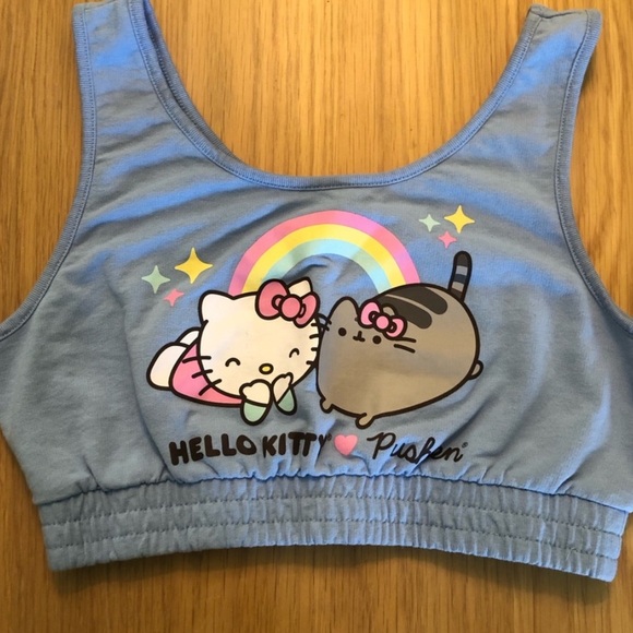 Hello Kitty Blue Tank with Rainbow Design - Picture 1 of 3